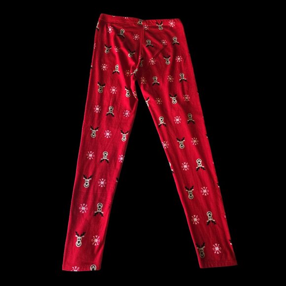 Women’s Size M/L Reindeer Leggings, Excellent Condition - Picture 2 of 5